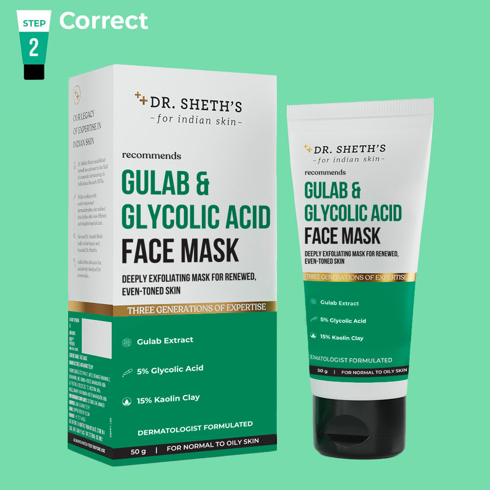 Gulab & Glycolic Acid Face Mask - 50g